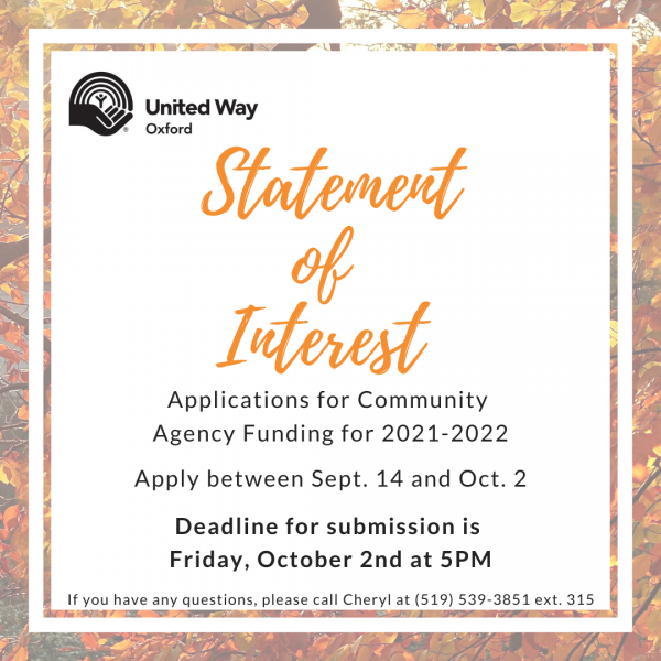 Call for Statement of Interest
